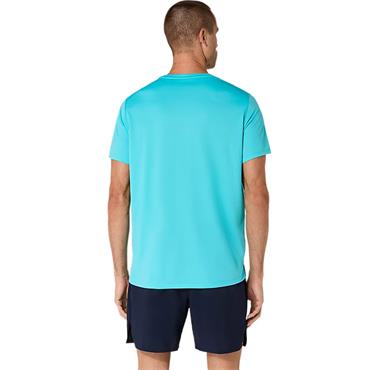 ASICS Gents Core Short Sleeve Top Energy Aqua